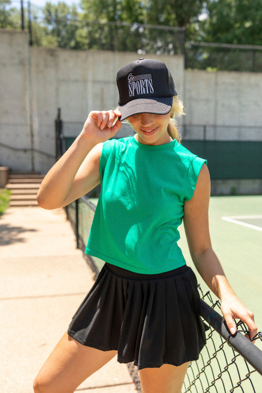 Lilly Green Sleeveless Knit Top FINAL SALE