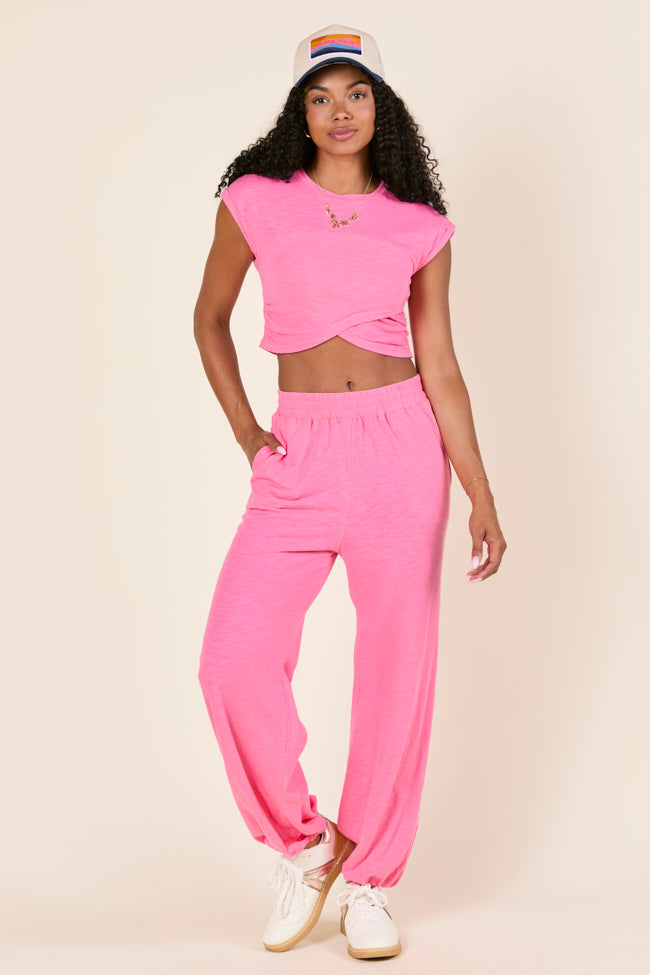 Tinley Pink Lounge Jogger Pants