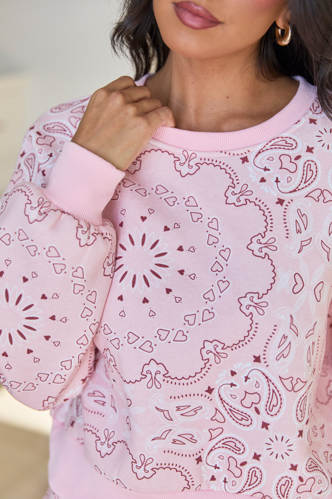 Lilah Pink Paisley Lounge Set SALE