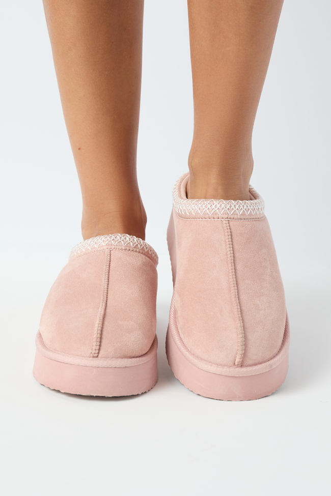 Hayden Blush Platform Slippers SALE