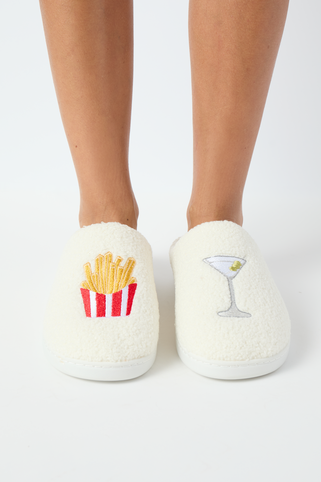 Cozi Girl Dinner Shearling Slippers