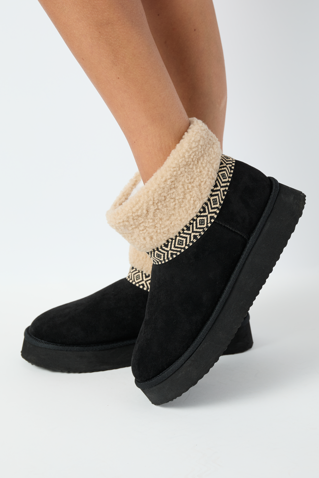 Payton Black Platform Boots SALE