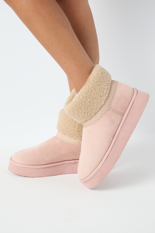Payton Blush Platform Boots SALE