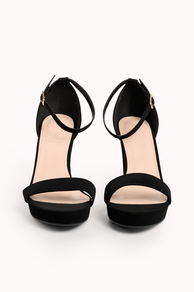 Asia Black Platform Heels