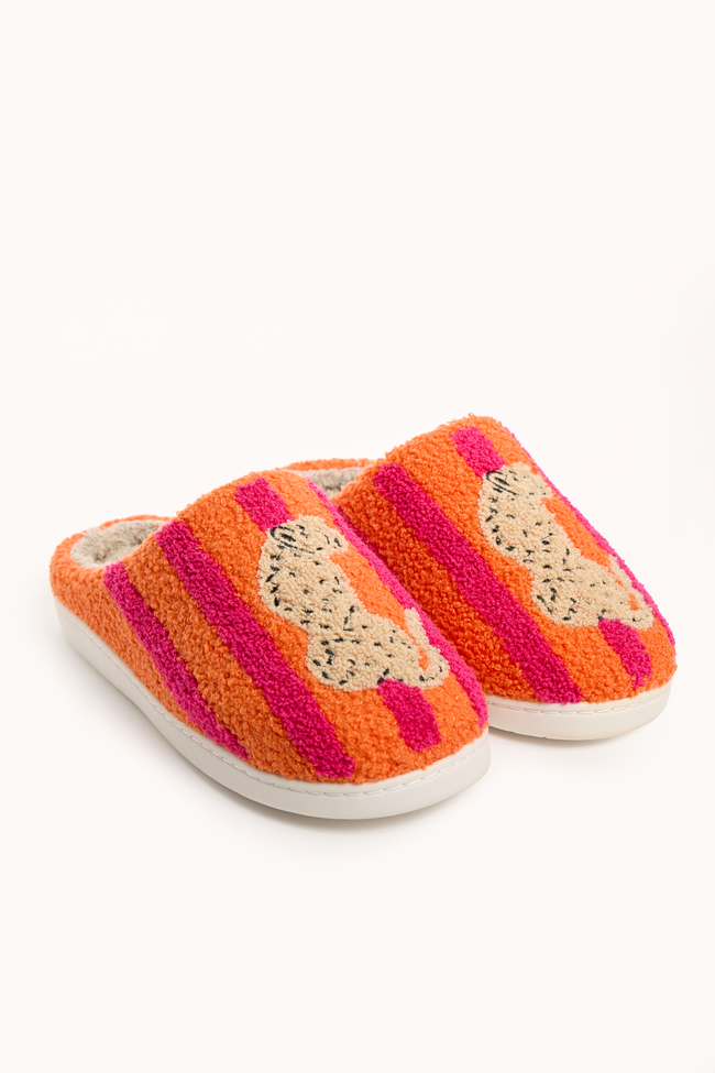 Lucila Cheetah Striped Slippers SALE