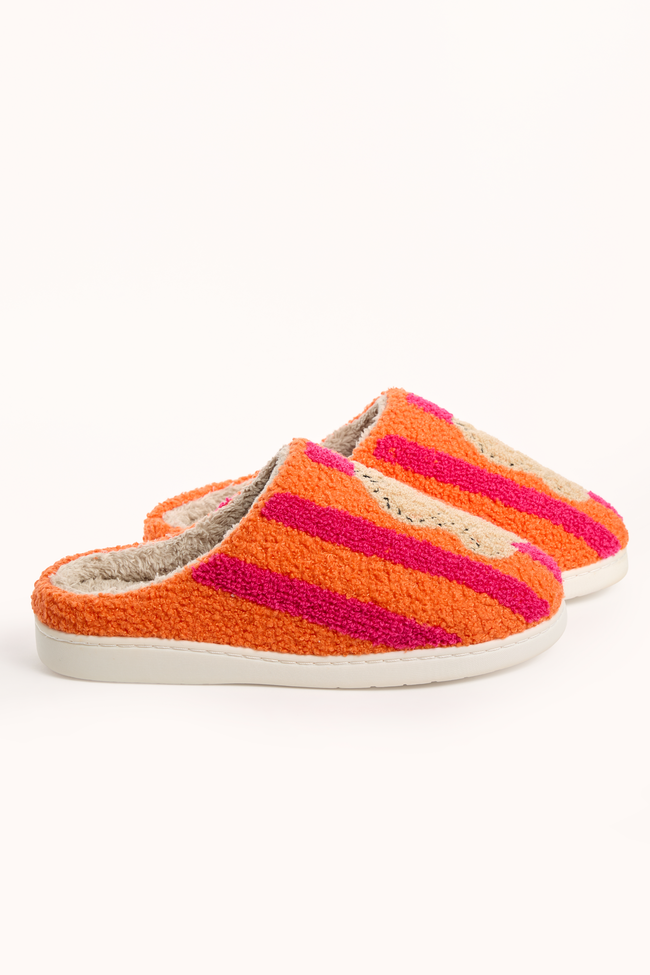 Lucila Cheetah Striped Slippers SALE