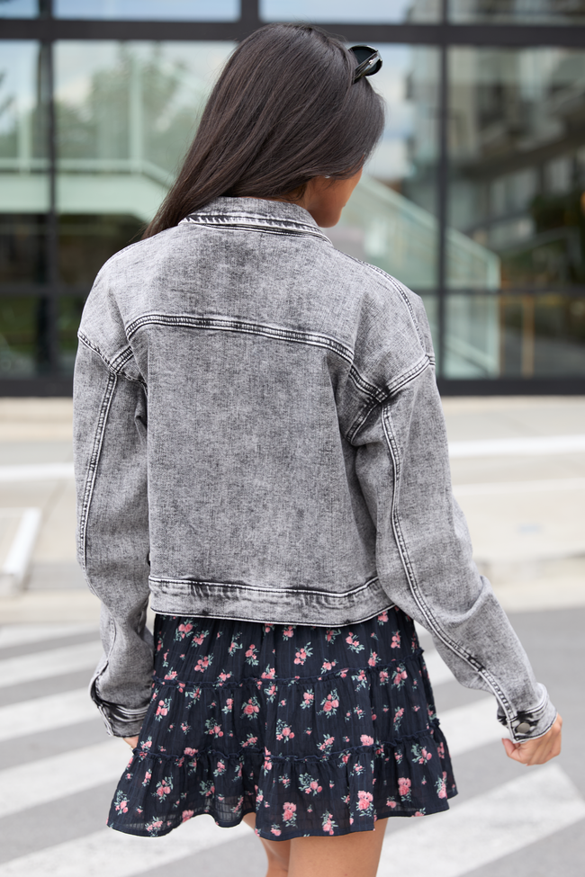 My Favorite Black Wash Denim Jacket