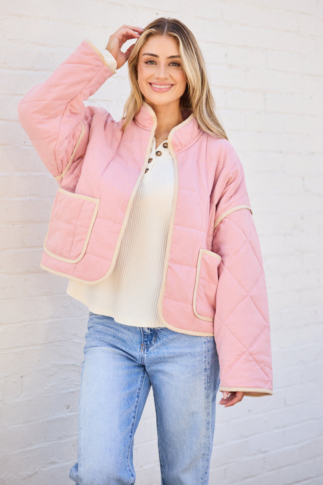 Maggie Pink Quilted Jacket SALE