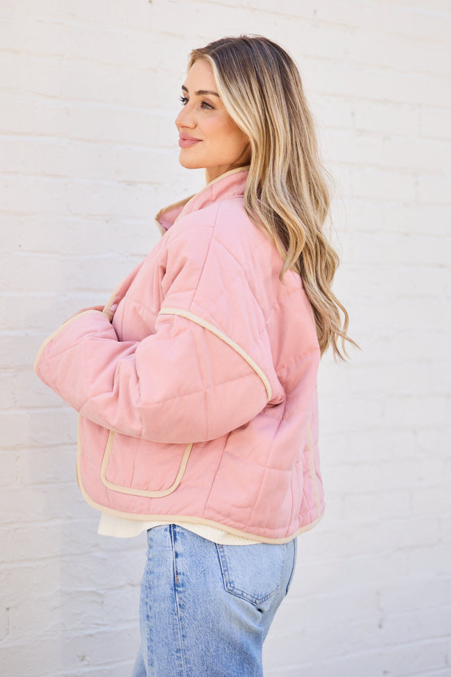 Maggie Pink Quilted Jacket SALE