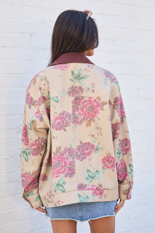 Lucy Brown Floral Jacket