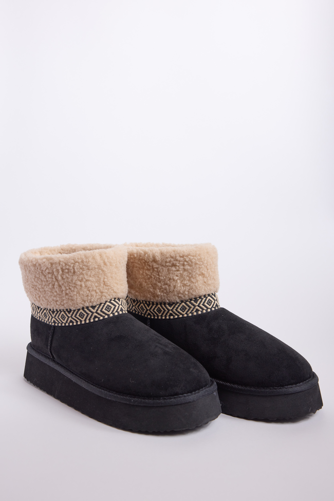 Payton Black Platform Boots SALE