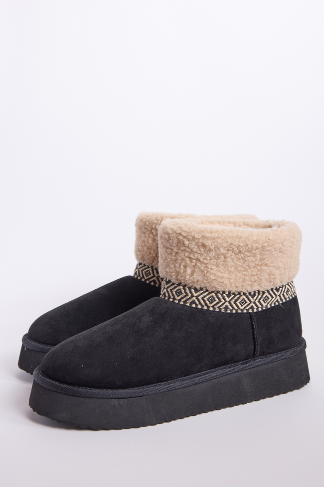 Payton Black Platform Boots SALE