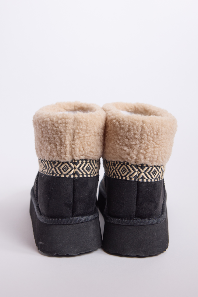 Payton Black Platform Boots SALE