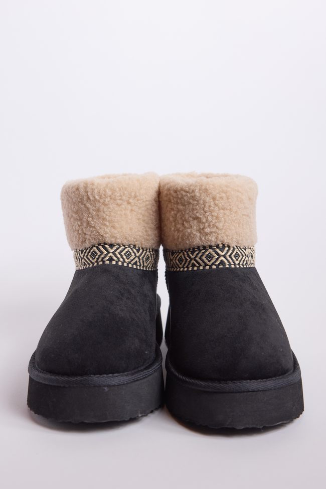 Payton Black Platform Boots SALE