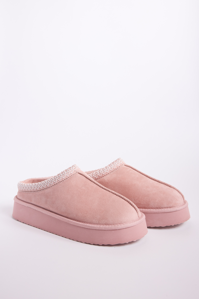 Hayden Blush Platform Slippers SALE
