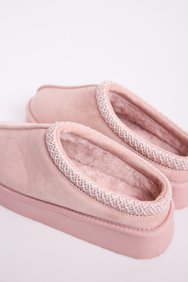 Hayden Blush Platform Slippers SALE