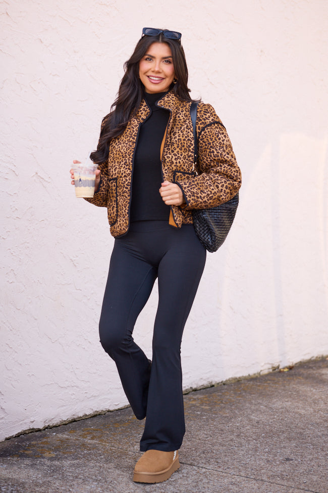 Sterling Leopard Snap Up Jacket SALE