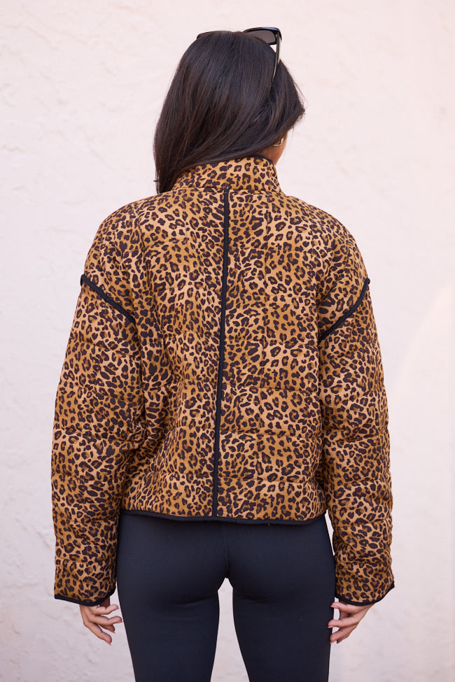 Sterling Leopard Snap Up Jacket SALE