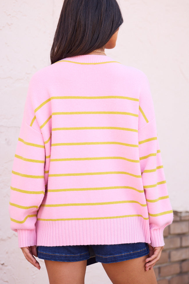 Jett Pink Striped Cardigan SALE