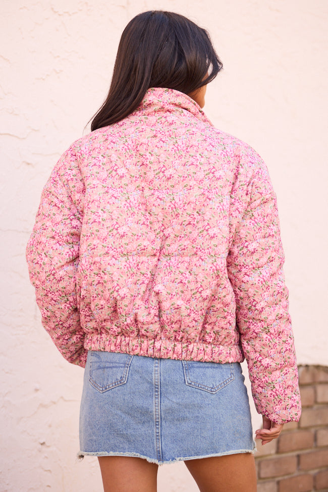 Rue Pink Floral Corduroy Jacket SALE