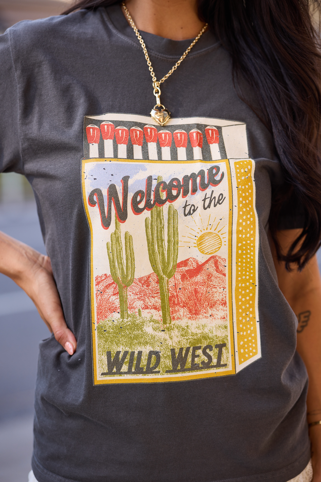 Western Matchbox Dark Grey Graphic Tee