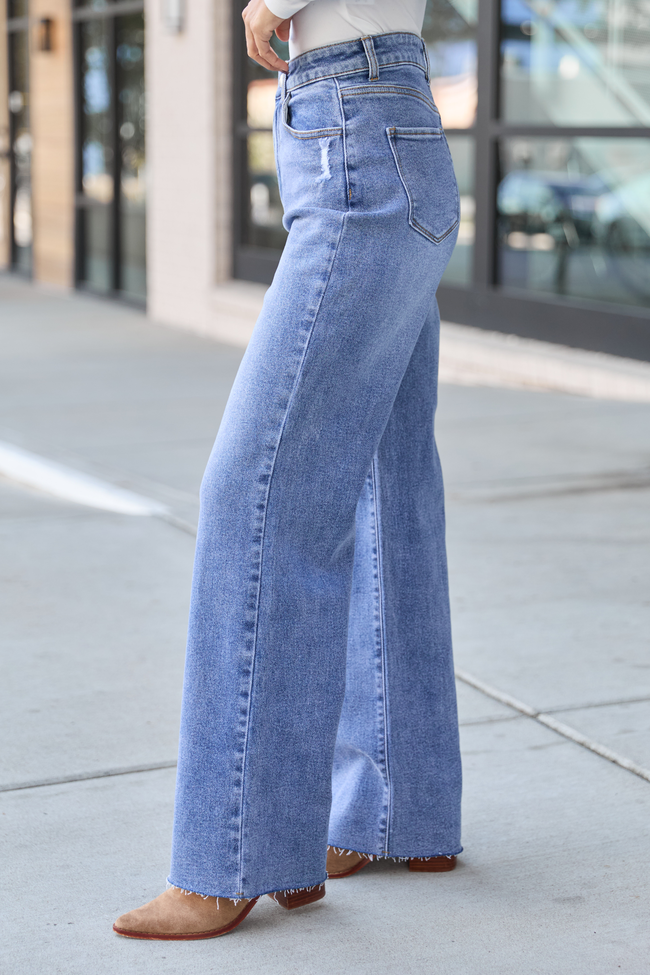 Storm Medium Wash Straight Leg Jeans