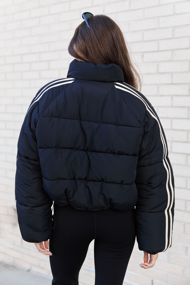 Amelia Black and White Puffer Jacket