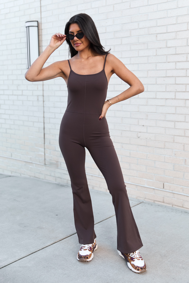 Out And About Brown Active Onesie