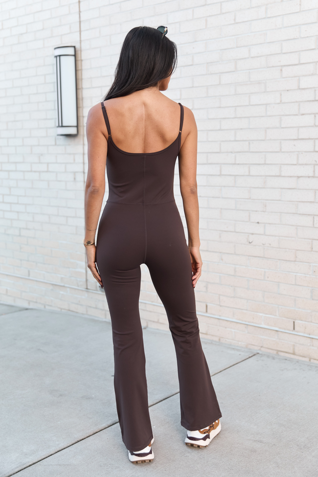 Out And About Brown Active Onesie