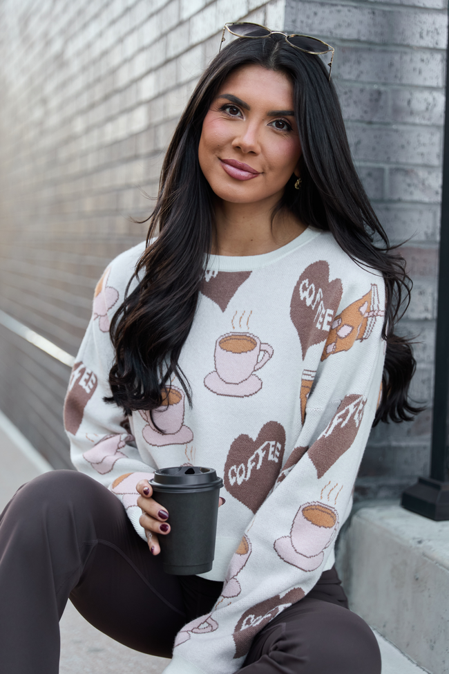 I Love Coffee Crewneck Sweater SALE