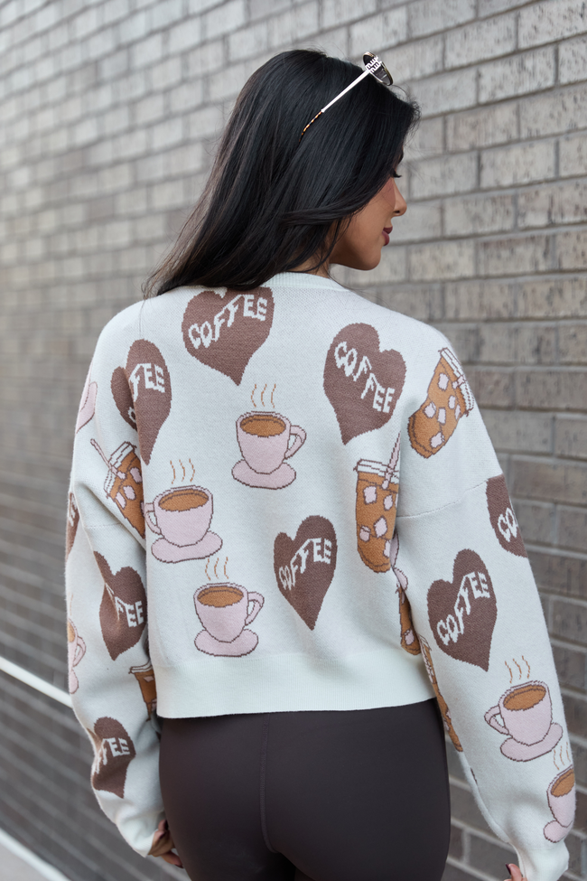 I Love Coffee Crewneck Sweater SALE