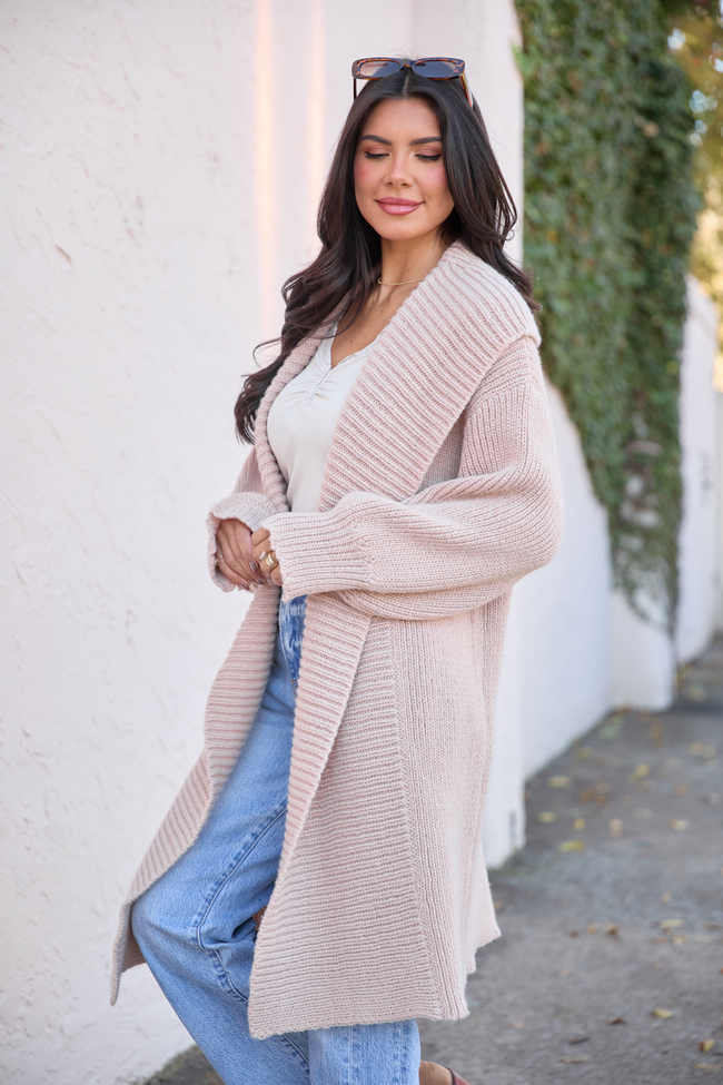 Harrisyn Tan Midi Duster Cardigan SALE