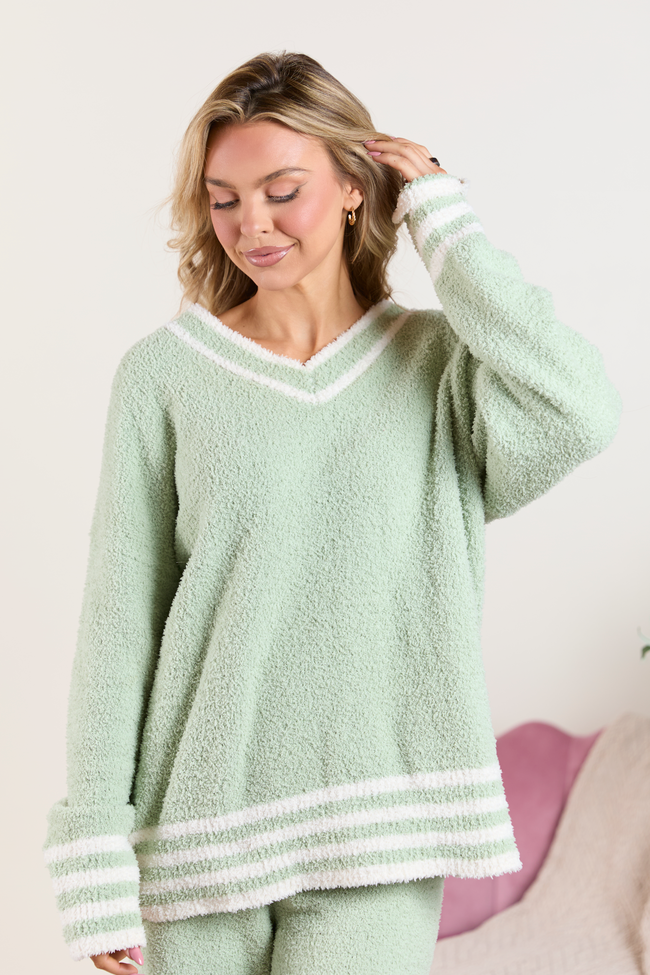 Angie Sage Striped Lounge Sweater SALE