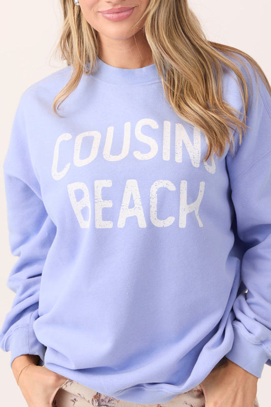 Cousins Beach Periwinkle Graphic Sweatshirt
