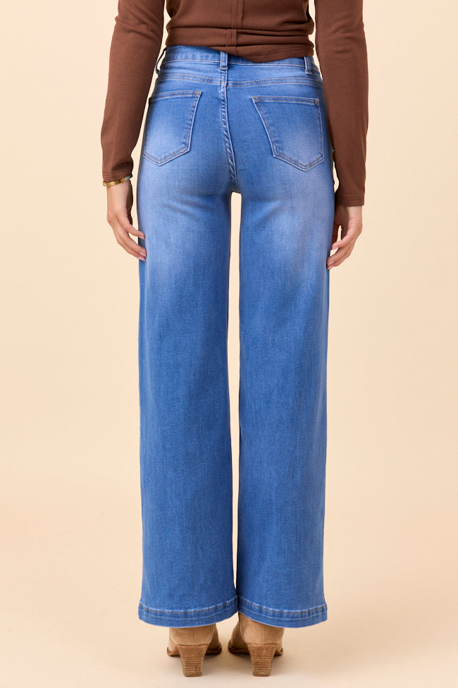 My Favorite Seamed Wide Leg Jeans