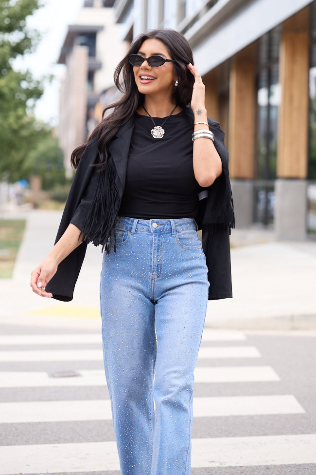 Yvonne Black Draped Cowl Tank