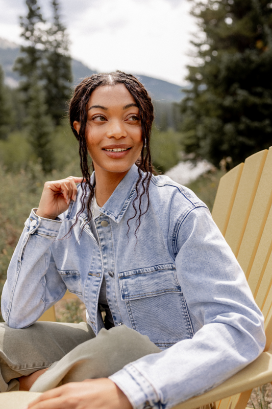 My Favorite Light Wash Denim Jacket